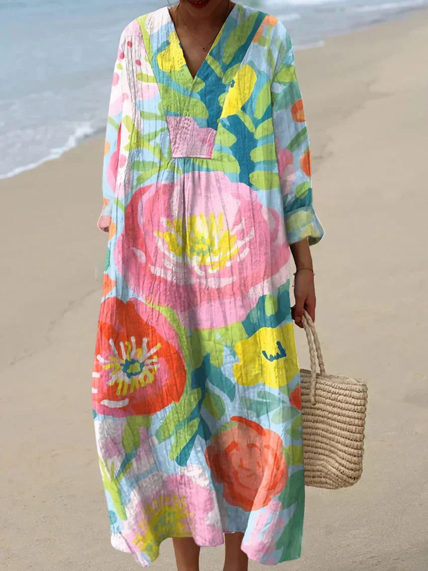 Dina - Cotton Dress Inspired by Artists