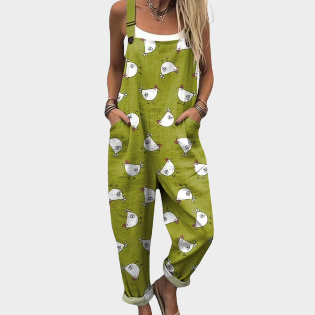 Elodie | Playful Rooster Print