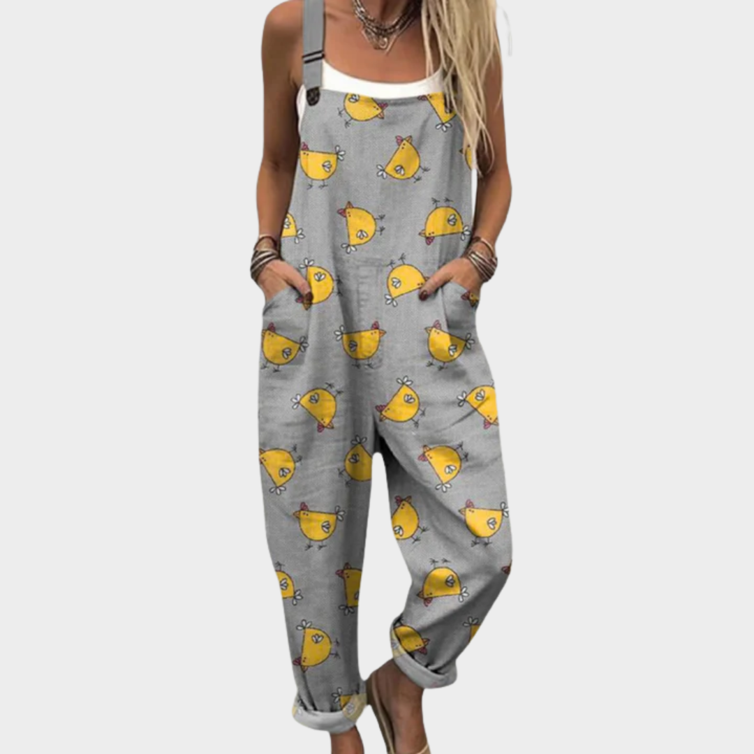 Elodie | Playful Rooster Print