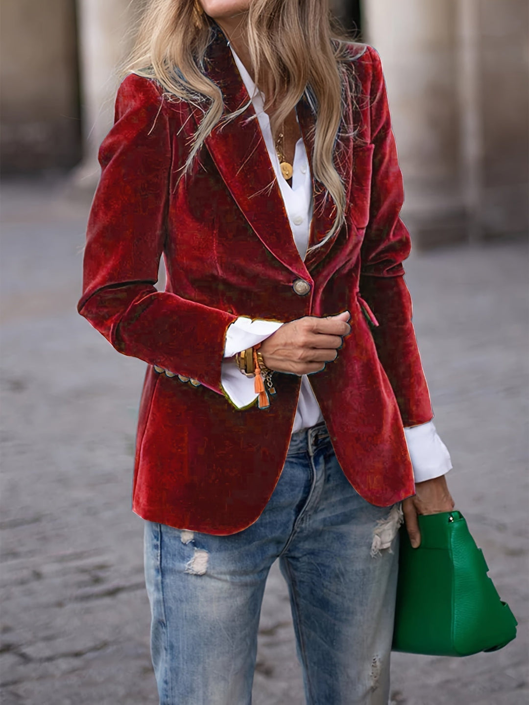 Elena | Velvet Blazer – Confidence, Comfort & Timeless Class