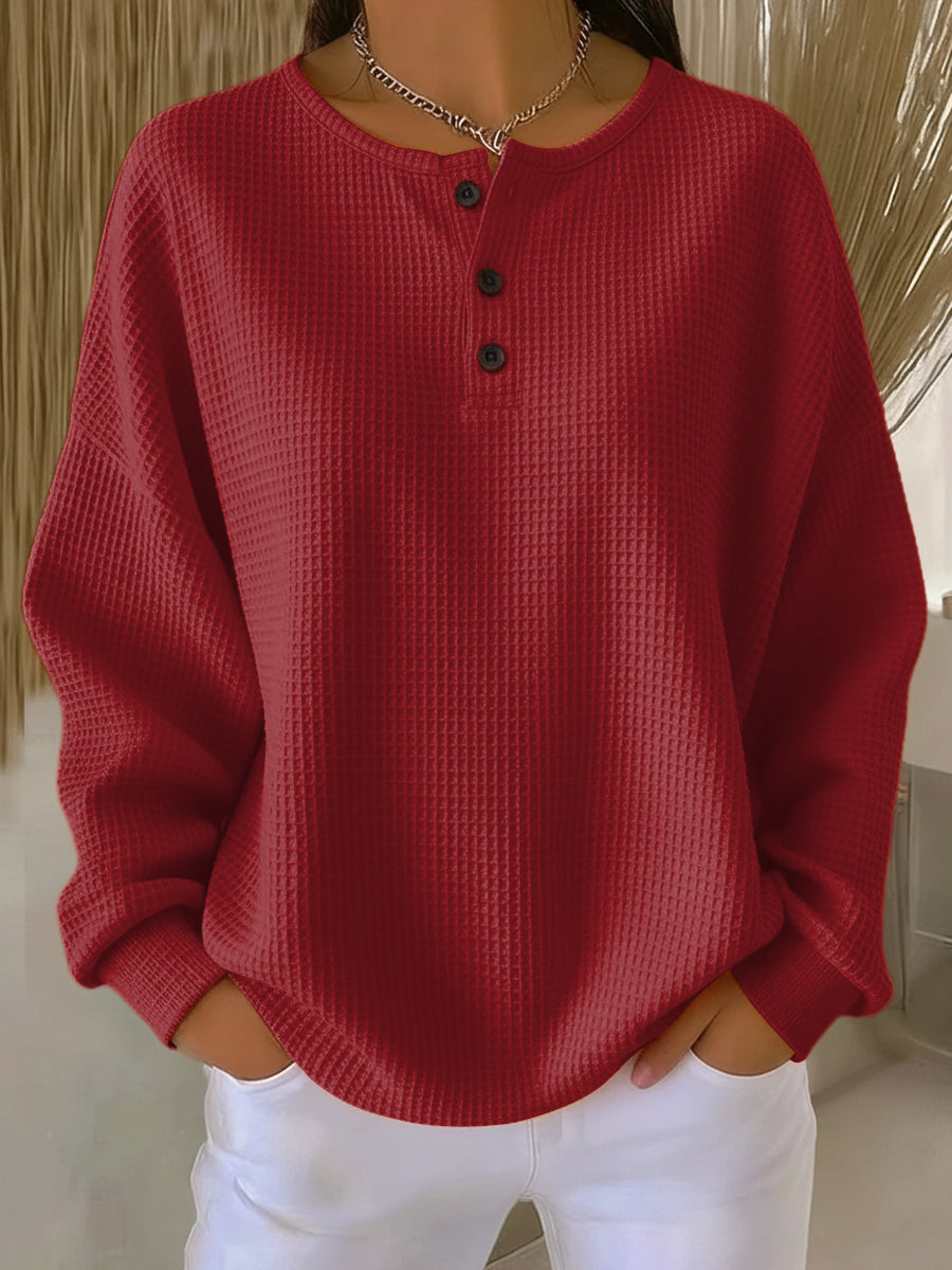 Helle™ | Waffle Knit Cosy Jumper