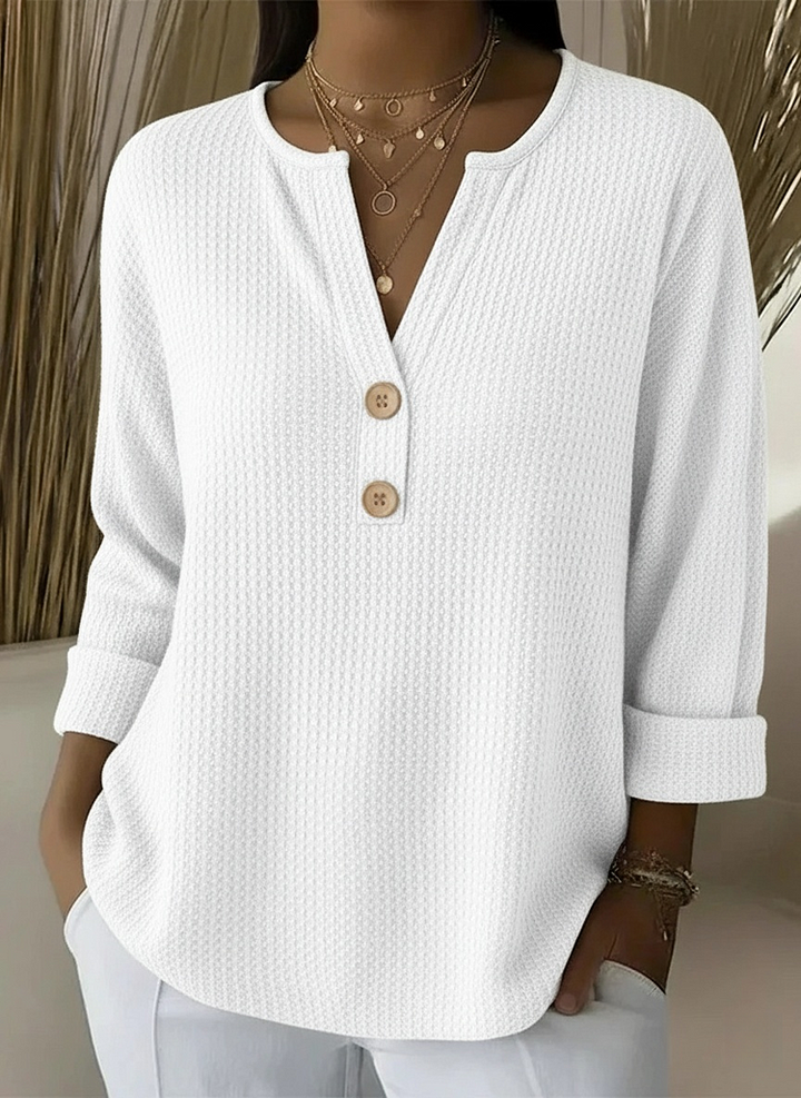 Giselle | Textured Button Sweater